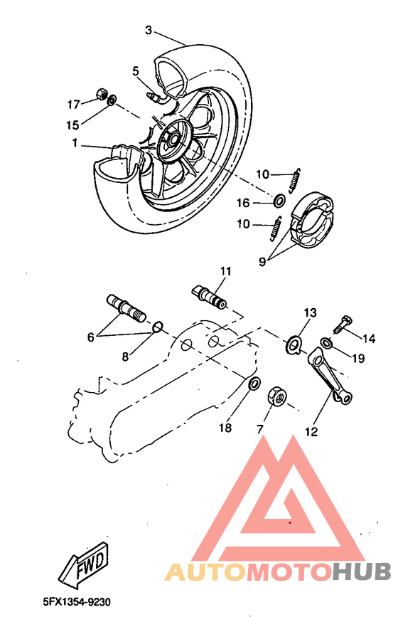 Переднее колесо