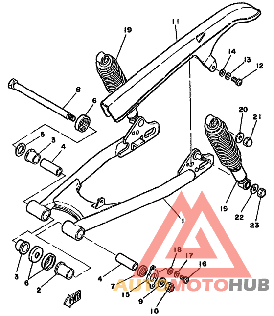Rear arm. suspension