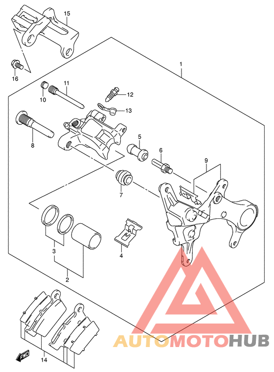 Задний суппорт