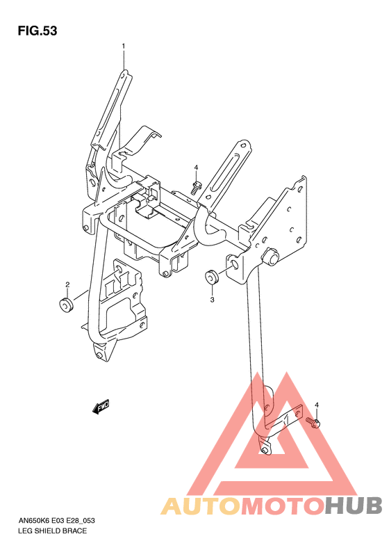 Leg shield brace
