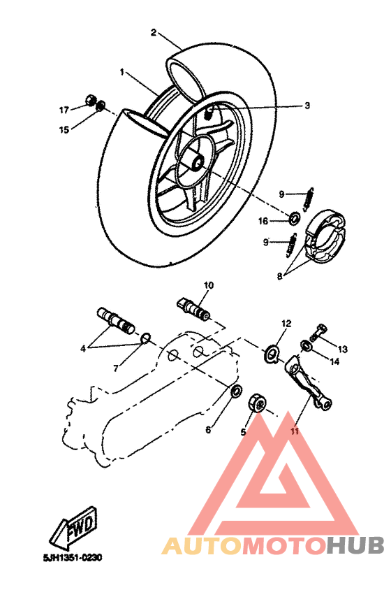Переднее колесо