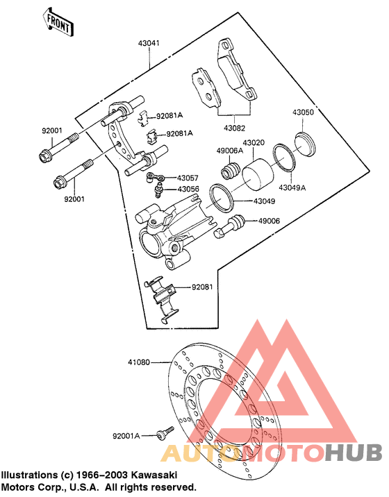 Передний суппорт