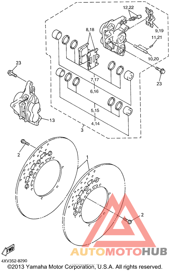 Передний суппорт