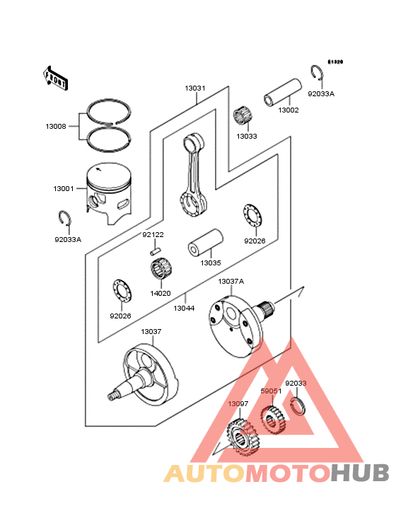 Crankshaft/piston