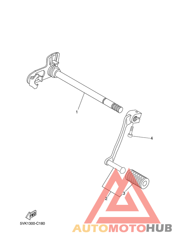 Axe de select & pedale