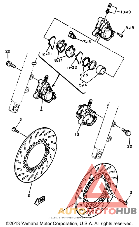 Front brake - caliper