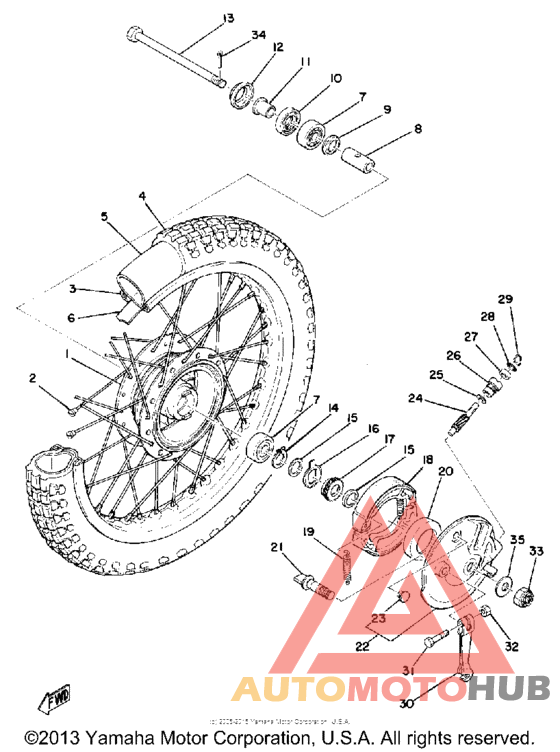Переднее колесо