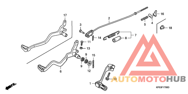 Brake pedal assy