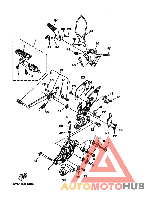 Support & repose pied