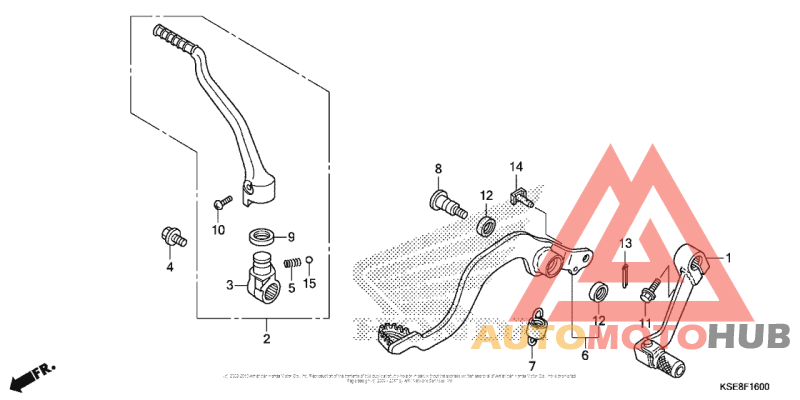 Pedal + Kick Starter Arm