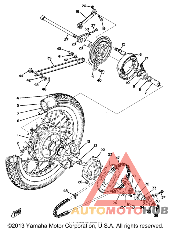 Переднее колесо