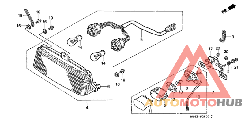 Taillight unit ass`y