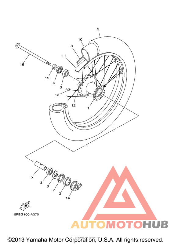 Переднее колесо