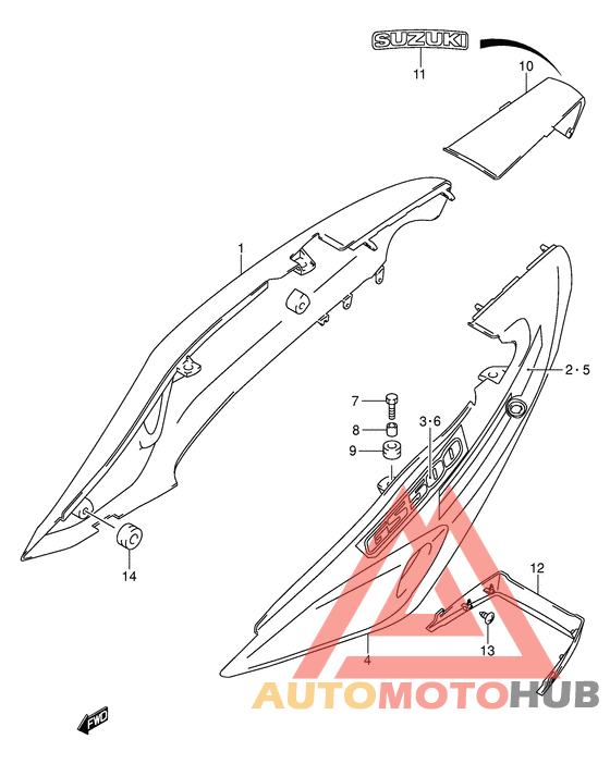 Обтекатель задний