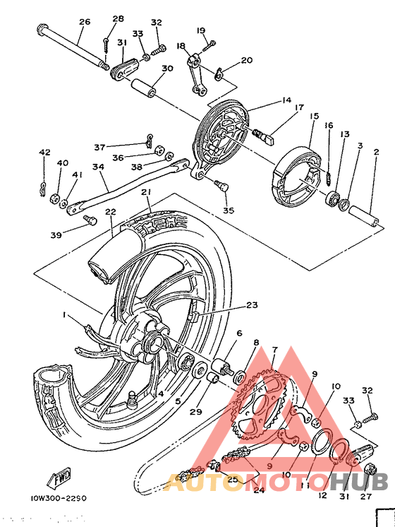 Переднее колесо