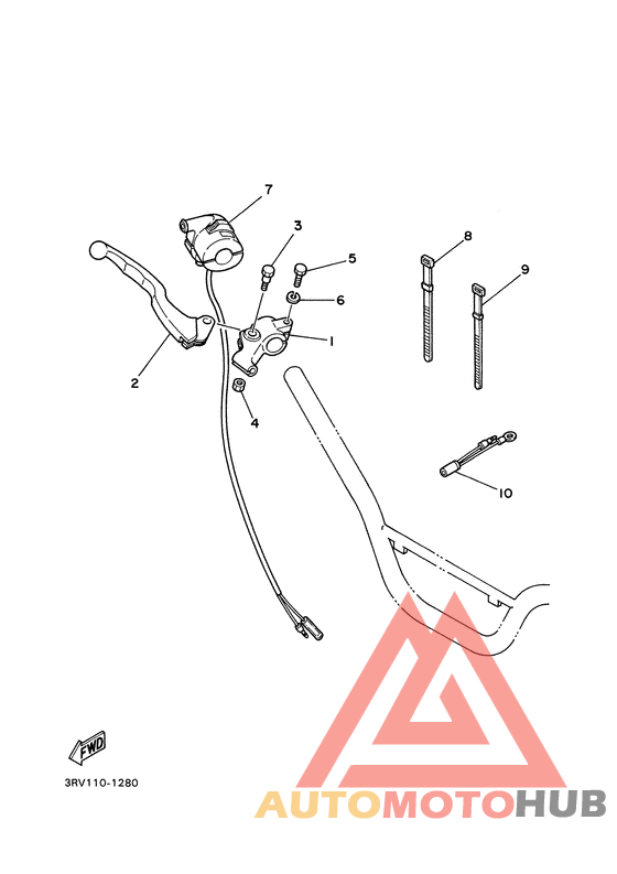 Handle switch. lever