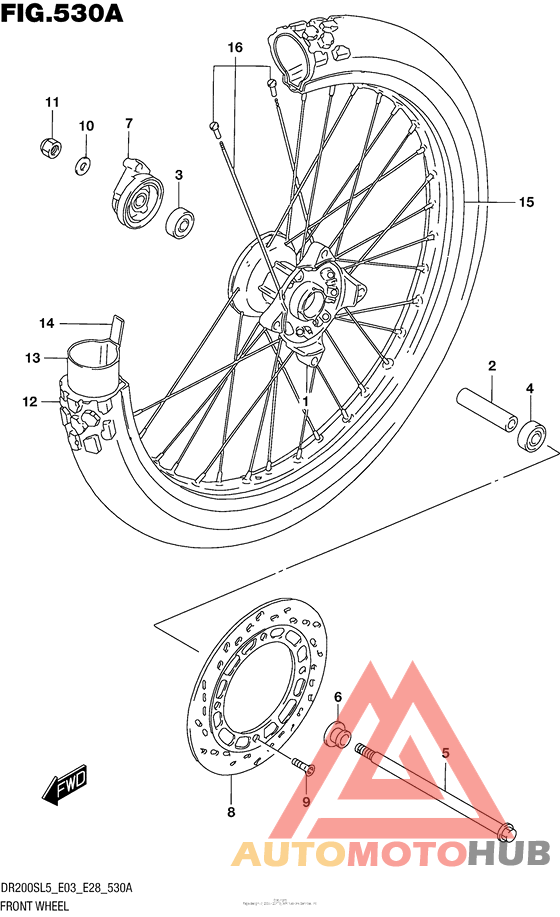 Переднее колесо