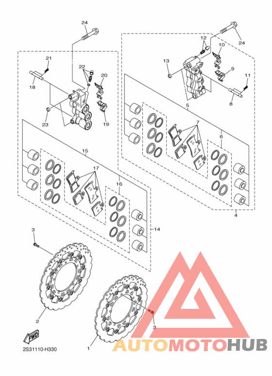Передний суппорт