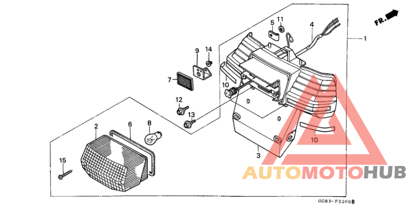 Taillight unit ass`y
