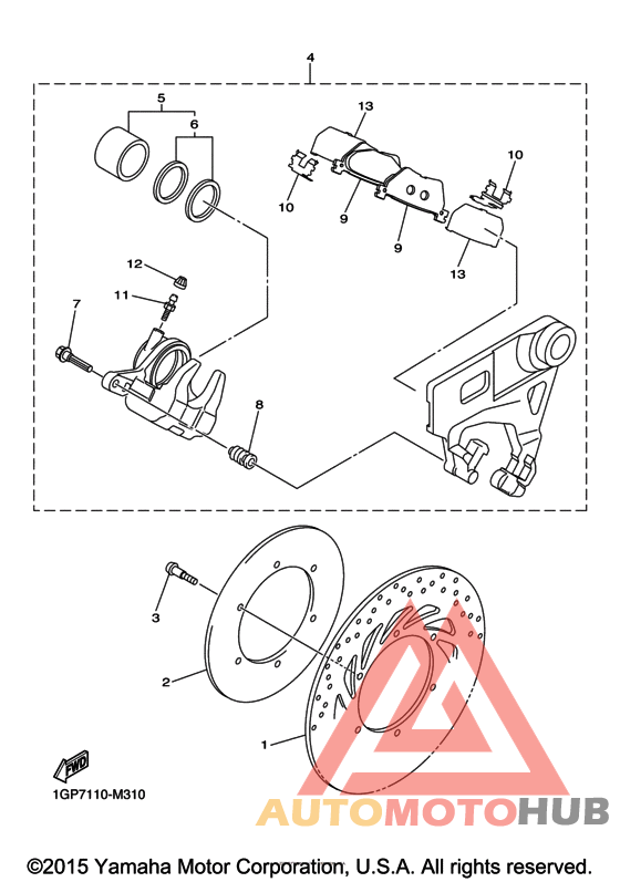 Задний суппорт