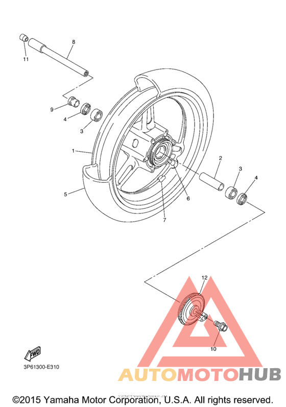 Переднее колесо