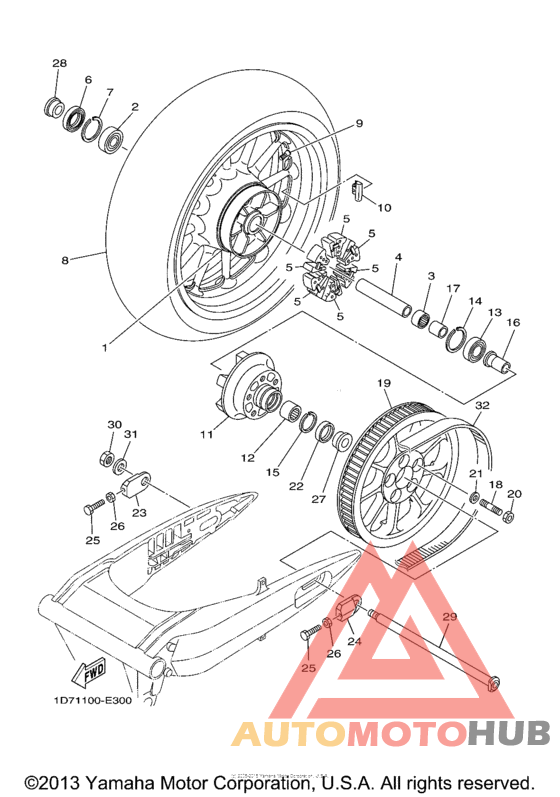 Переднее колесо