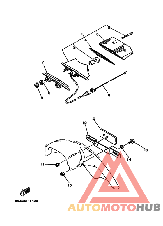 Taillight unit ass`y