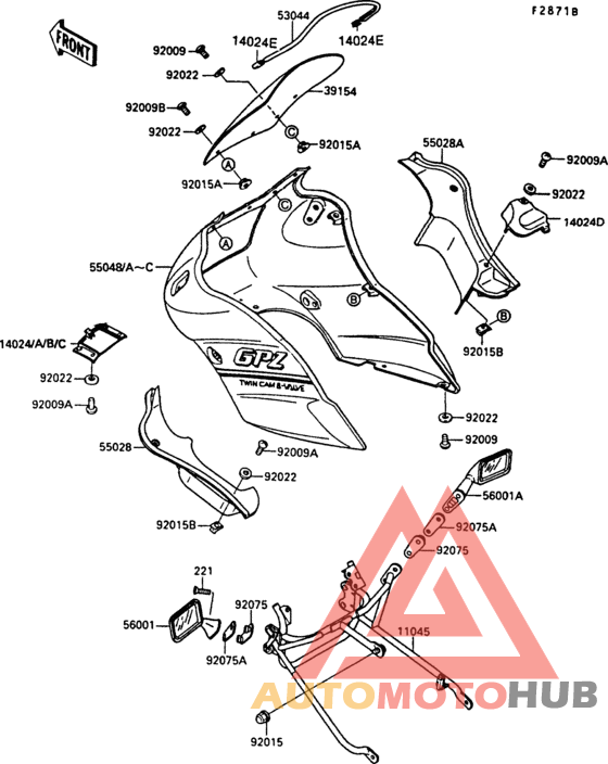 Cowling(ex500-b3/b4)