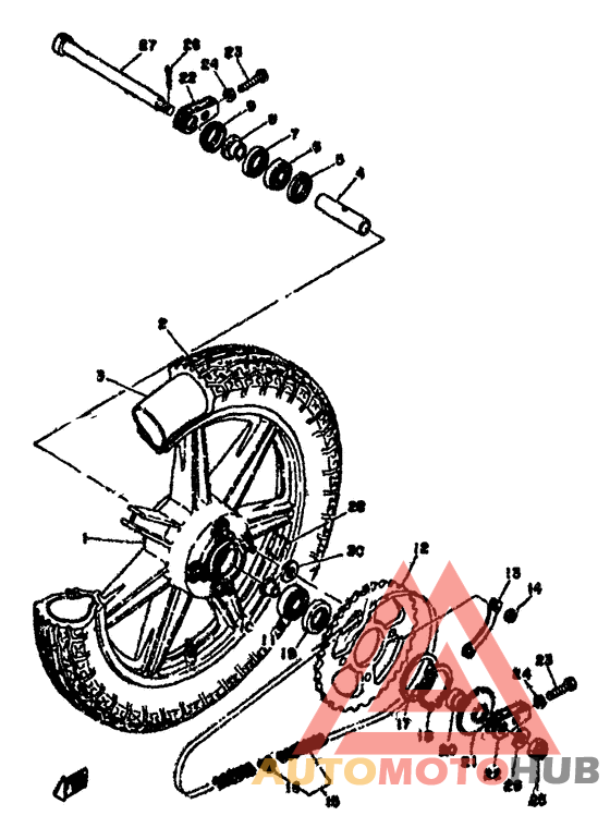 Переднее колесо