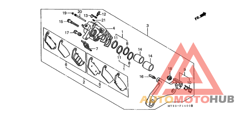 Задний суппорт