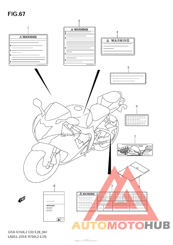 Label (Gsx-R750 L2 E33)