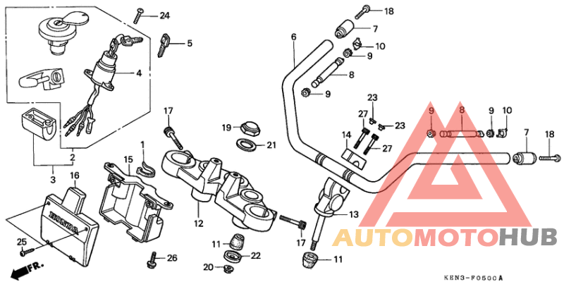 Handle pipe/top bridge