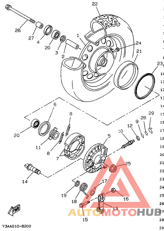 Переднее колесо