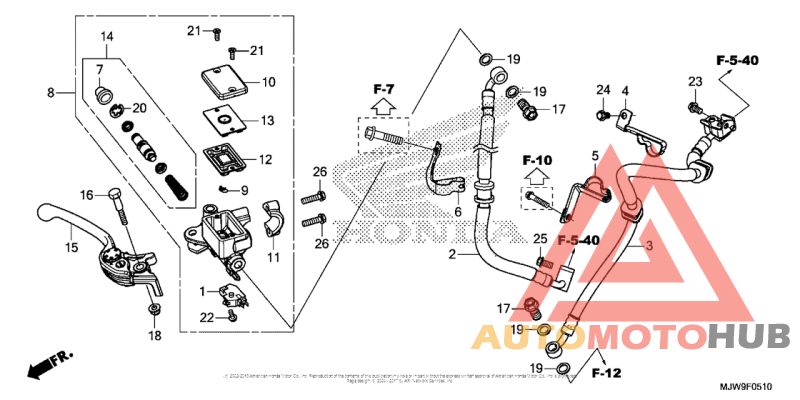 Front Brake Master Cylinder (Cb500Fa)