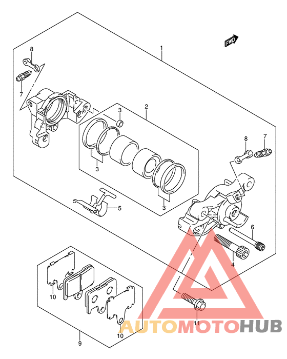 Задний суппорт