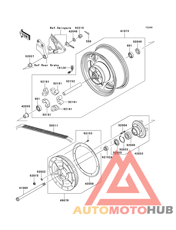 Заднее колесо/цепь