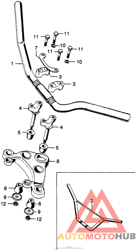 Handlebar + top bridge