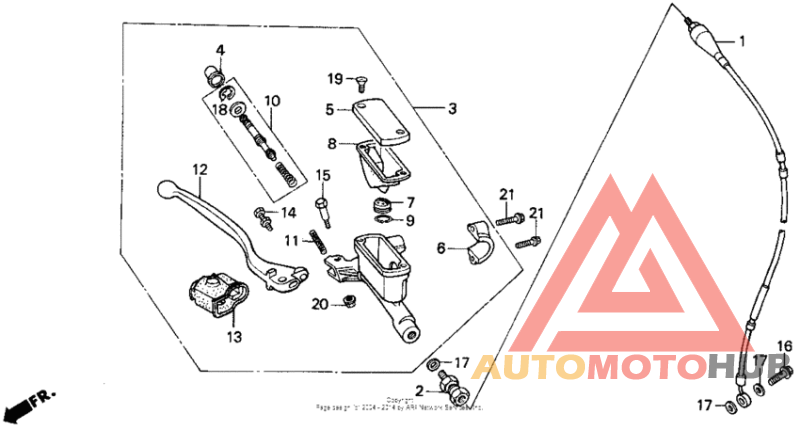 Fr. brake master cyl. 90-91