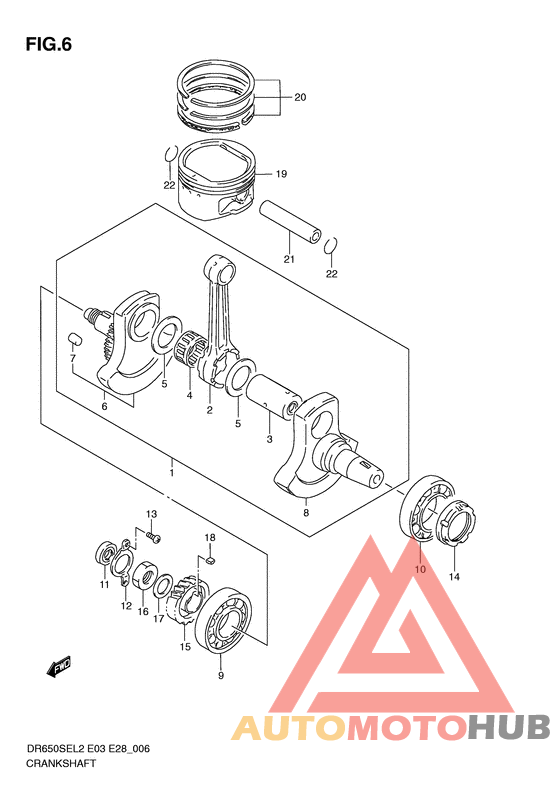 Вал коленчатый