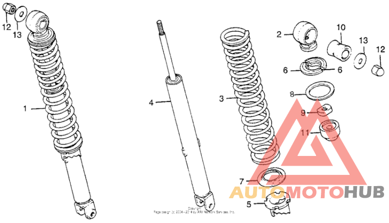 Задние амортизаторы