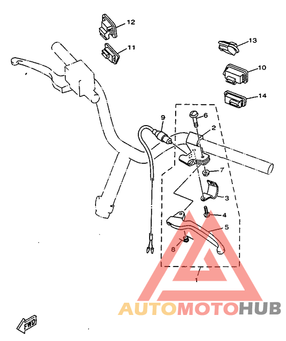 Handle switch. lever