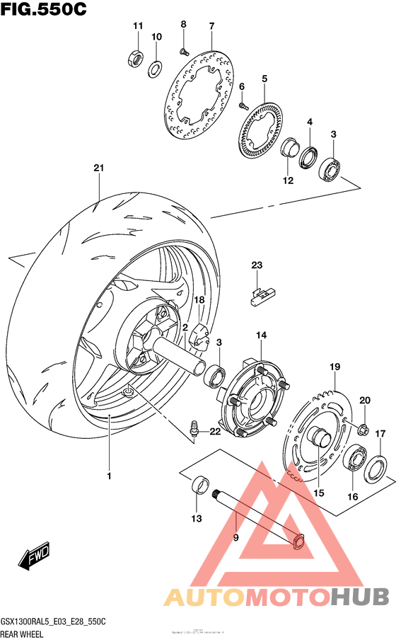 Rear Wheel (Gsx1300Ral5 E33)