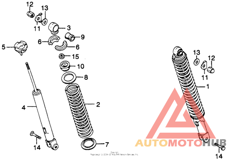 Задние амортизаторы