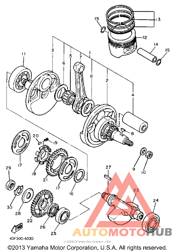 Crankshaft-piston