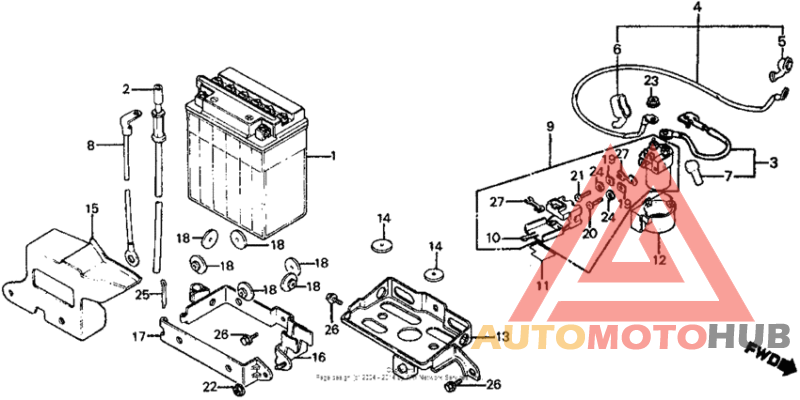 Battery + c.d.i. unit