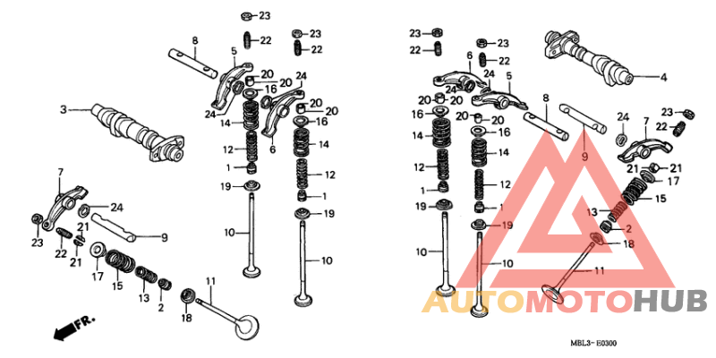 Распред вал/клапана
