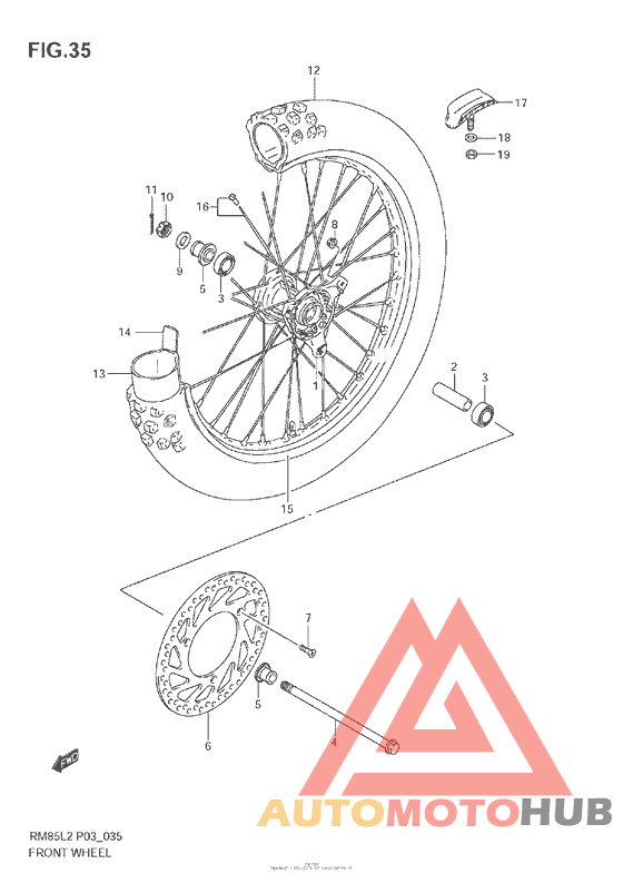 Front Wheel (Rm85L)