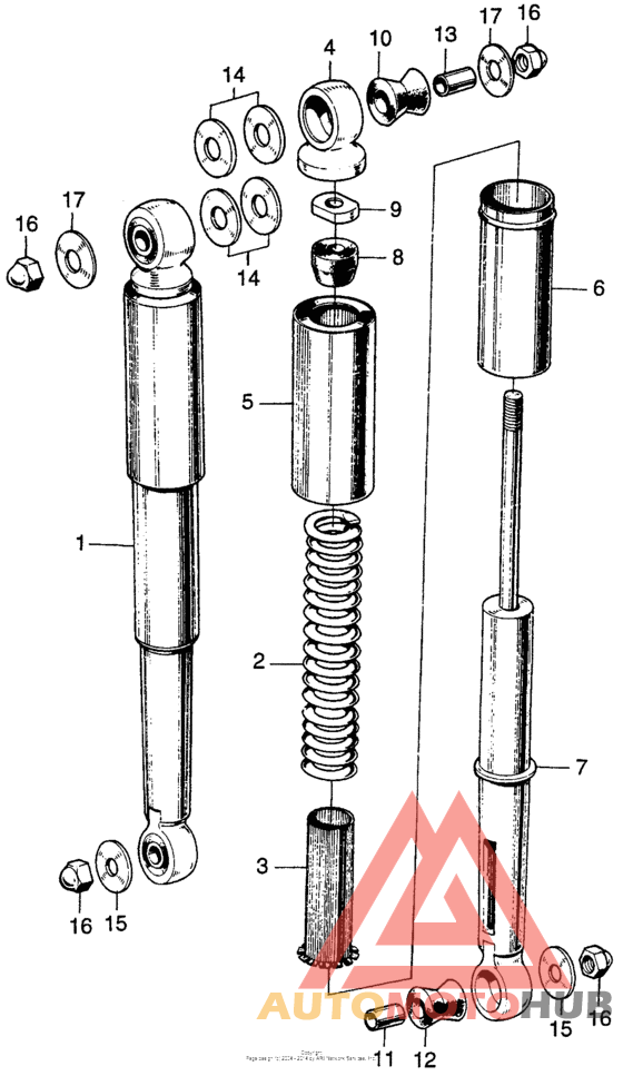 Задние амортизаторы