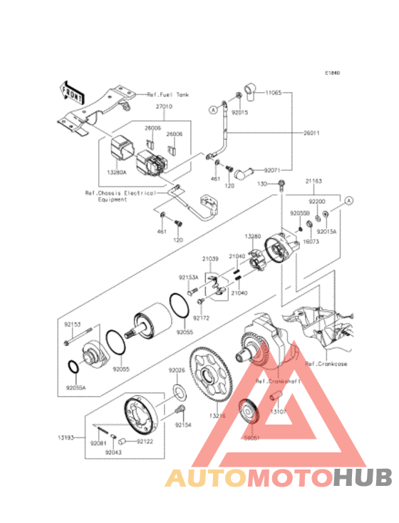 Starter motor/starter clutch