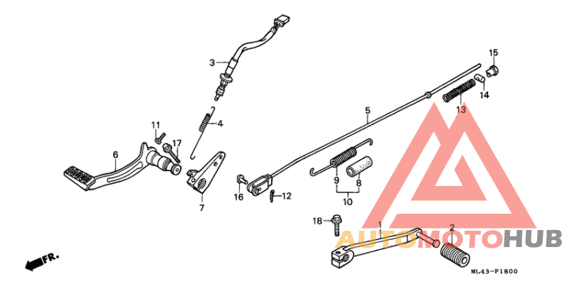 Brake pedal assy